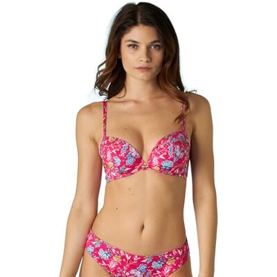 Lovable Essential Micro Bikinith, beugel, gevoerd, voor dames, magenta bloemenprint, 36 / 4D Lovable Essential Micro Bikinith, beugel, gevoerd, voor dames, magenta bloemenprint, 36 / 4D