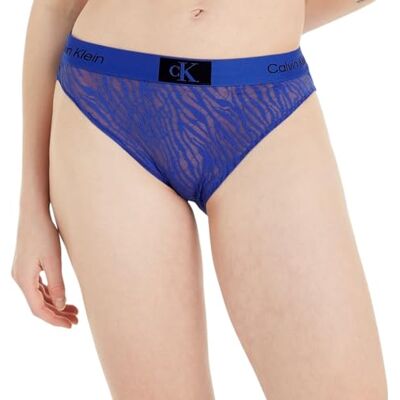 Calvin Dames bikini met hoge taille, blauw (Dazzling Blue), M, Dazzling Blauw, M Calvin Dames bikini met hoge taille, blauw (Dazzling Blue), M, Dazzling Blauw, M