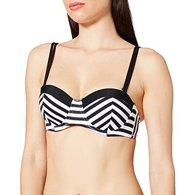 Schiesser Mix & Match bikini bandeau-top bikinitop, zwart (000), 36 NL (Fabrikant maat : 036A) Schiesser Mix & Match bikini bandeau-top bikinitop, zwart (000), 36 NL (Fabrikant maat : 036A)
