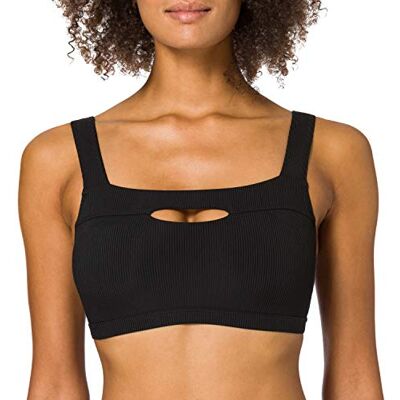 Skiny Dames Bustier uitneembare pads Cali Rib bikini, zwart, 38/A-B Skiny Dames Bustier uitneembare pads Cali Rib bikini, zwart, 38/A-B