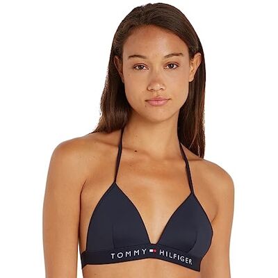 Tommy Hilfiger Driehoekige bikinitop voor dames, Blauw (Woestijnhemel), XL Tommy Hilfiger Driehoekige bikinitop voor dames, Blauw (Woestijnhemel), XL