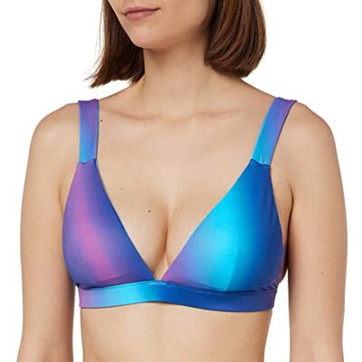Sloggi Shore Dames Fornillo Triangle Bikini bovenstuk, Turquoise Dark Combination, L Sloggi Shore Dames Fornillo Triangle Bikini bovenstuk, Turquoise Dark Combination, L