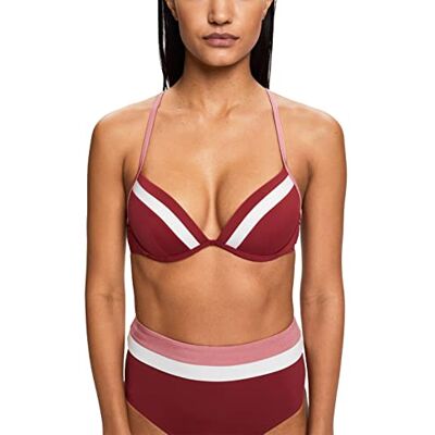 ESPRIT Bodywear Tayrona Beach RCS pad.Plunge Bikini, Dark Red, 38C, dark red, C ESPRIT Bodywear Tayrona Beach RCS pad.Plunge Bikini, Dark Red, 38C, dark red, C