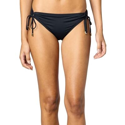 La Blanca Women's Standard Island Goddess Side Loop Hipster Bikini Swimsuit Bottom, Black, 2 La Blanca Women's Standard Island Goddess Side Loop Hipster Bikini Swimsuit Bottom, Black, 2