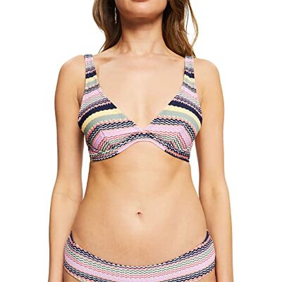 ESPRIT Ongewatteerde beugeltop met print, navy, 36 ESPRIT Ongewatteerde beugeltop met print, navy, 36