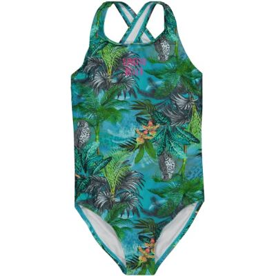 Vingino Girl's ZORRINE One Piece Swimsuit, Pasific Aqua, 92 Vingino Girl's ZORRINE One Piece Swimsuit, Pasific Aqua, 92