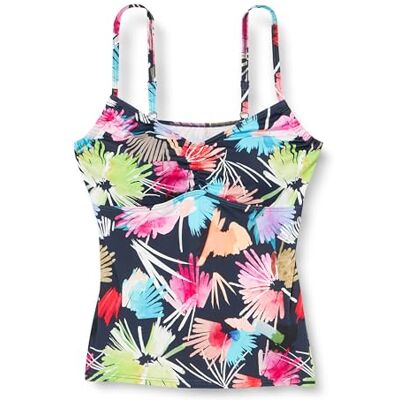 Firefly MEA Tankini-bovendeel Navy Dark/Flower 36 Firefly MEA Tankini-bovendeel Navy Dark/Flower 36