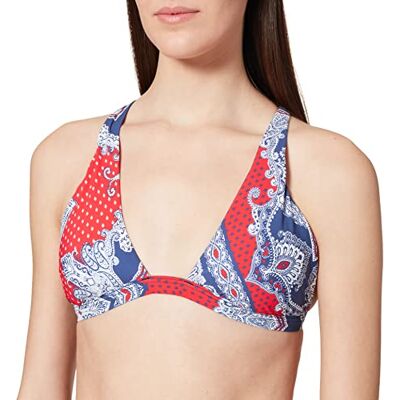 Seafolly Dames Bandana Bay Wrap Front Tri Bikiniooverdeel Seafolly Dames Bandana Bay Wrap Front Tri Bikiniooverdeel