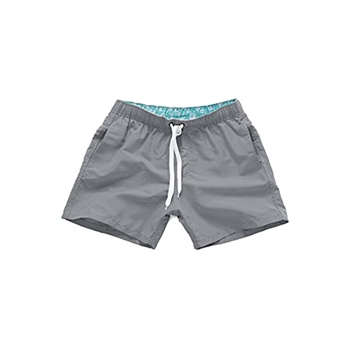 IJNHYTG Zwembroek Badmode mannen badpak, zak zwemmen shorts mannen zwemmen trunks, zomer baden strand slijtage, surf sport shorts (Color : Gray, Size : XL)