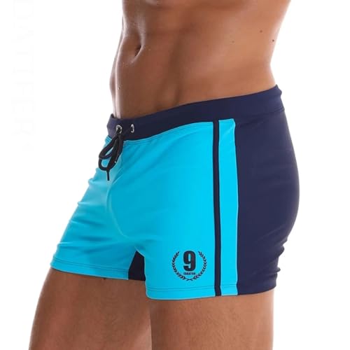 FULUJIDI Zwembroek Boardshorts Zwembroek Zwempakken Heren Ademend Zwempakken Man Zwembroek Slips Badpakken XXL Blauw