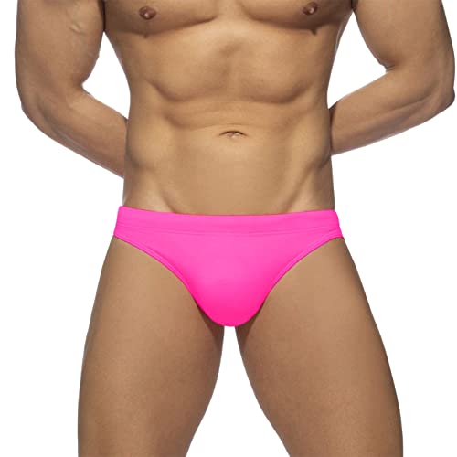 Generic Zwembroek Heren Strak Korte Zwembroek Sexy Zwembroek Mannen Slip Jongens Zwembroek Kleurrijke Zwemshorts Short Trekkoord Heren Shading Zwembroek Zomer Strand Zwembroek Zwembroek, #3, roze, M