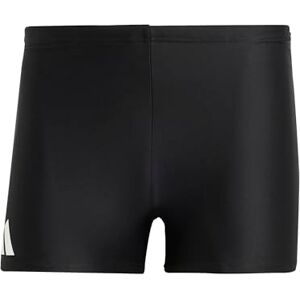 adidas Hombre Solid Swim Boxers, Black/White, L adidas Hombre Solid Swim Boxers, Black/White, L
