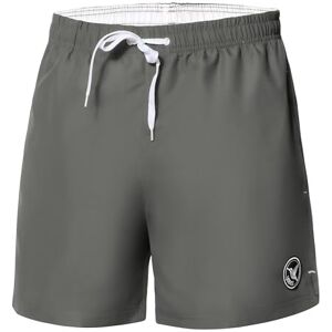 Ladeheid Heren Zwembroek Sneldrogende Sportieve Zwemshort met Mesh Binnenbroekje, Zakken, Elastische Tailleband en Koord, Voor Strand, Zwembad of Gym LA40-198” (Grijs, 5XL) Ladeheid Heren Zwembroek Sneldrogende Sportieve Zwemshort met Mesh Binnenbroekje, Zakken, Elastische Tailleband en Koord, Voor Strand, Zwembad of Gym LA40-198” (Grijs, 5XL)