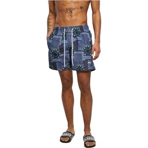 Urban Classics heren Onderbroeken Zwemshort met patroon,Navy Bandana Aop,XL Urban Classics heren Onderbroeken Zwemshort met patroon,Navy Bandana Aop,XL