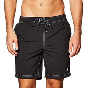 Nautica Mannen effen sneldrogende klassieke logo zwembroek, Zwart, XXL Nautica Mannen effen sneldrogende klassieke logo zwembroek, Zwart, XXL