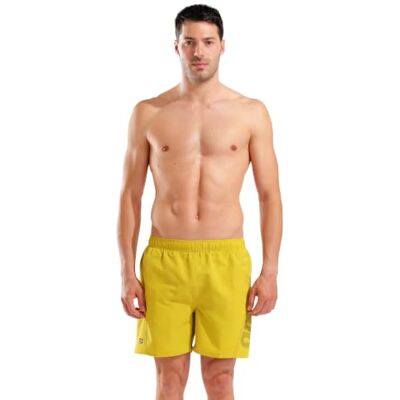 ARENA Men's Fundamentals Logo R Boxer Beach Shorts ARENA Men's Fundamentals Logo R Boxer Beach Shorts