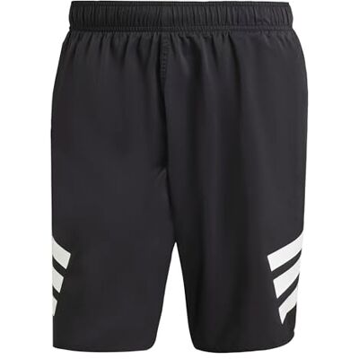adidas Hombre STRIPES SWIM SHORTS 8 INCH, black/white, L adidas Hombre STRIPES SWIM SHORTS 8 INCH, black/white, L