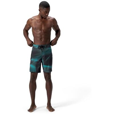Speedo The Lookout Boardshorts voor heren, 45,7 cm, nauwe print, 1 stuk Speedo The Lookout Boardshorts voor heren, 45,7 cm, nauwe print, 1 stuk