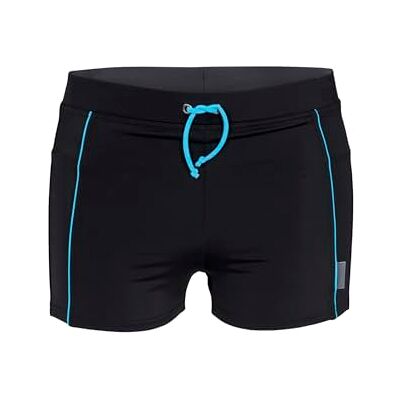 Fashy Zwembroek voor heren, basic zwemshorts, zwart, 6 NL Fashy Zwembroek voor heren, basic zwemshorts, zwart, 6 NL