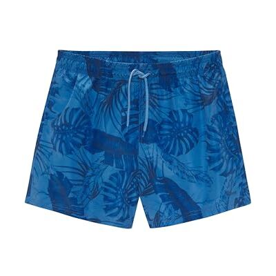 s.Oliver Zwemshort voor heren met blauwe print, Palmprint blauw, XL s.Oliver Zwemshort voor heren met blauwe print, Palmprint blauw, XL
