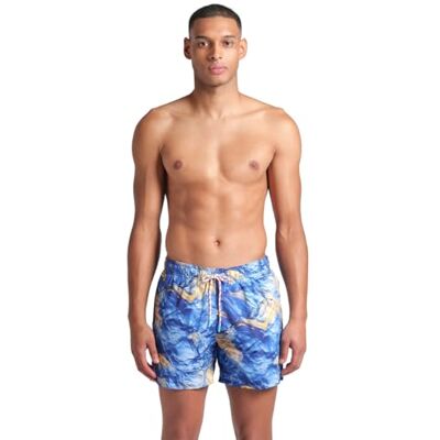 ARENA Heren Water Prints Beach Short Ao Strandshorts voor Heren, Blueriver Multi, M ARENA Heren Water Prints Beach Short Ao Strandshorts voor Heren, Blueriver Multi, M