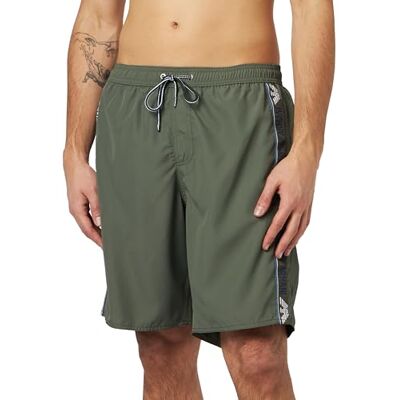 Giorgio Armani Logotape Swim Bermuda Militair Groen, Militair Groen Giorgio Armani Logotape Swim Bermuda Militair Groen, Militair Groen