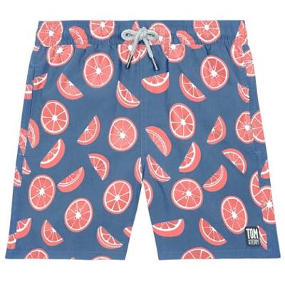 Tom & Teddy Heren/Jongens Blue & Rouge Citrus Zwembroek, blauw, 3-4 Jaar Tom & Teddy Heren/Jongens Blue & Rouge Citrus Zwembroek, blauw, 3-4 Jaar