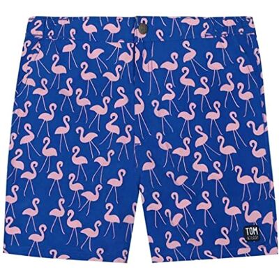Tom & Teddy Zwemshorts roze flamingo's in maat S voor volwassenen hoogwaardige badmode geïnspireerd op de Australische strandlifestyle voor vader en zoon, roze, S Tom & Teddy Zwemshorts roze flamingo's in maat S voor volwassenen hoogwaardige badmode geïnspireerd op de Australische strandlifestyle voor vader en zoon, roze, S