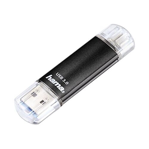 Hama USB-stick FlashPen Laeta Twin USB 3.0 (40 MB/s) 128GB zwart