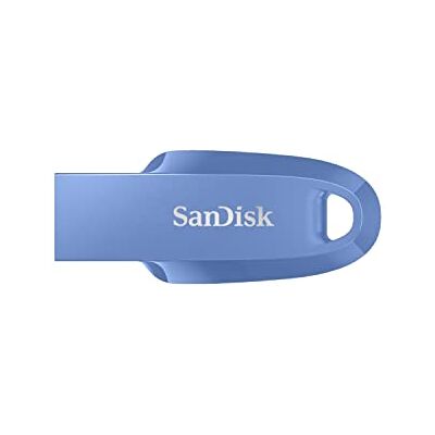 SanDisk Ultra Curve 3.2 Flashdrive 128 GB (RescuePRO Deluxe, Snelheden Tot 100 MB/s, Sleutelhangerring) Blauw SanDisk Ultra Curve 3.2 Flashdrive 128 GB (RescuePRO Deluxe, Snelheden Tot 100 MB/s, Sleutelhangerring) Blauw