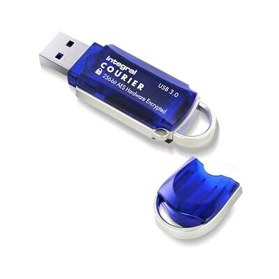 Integral 128GB USB 3.2 Gen 1 Flash Drive - Blauw, Zilver Integral 128GB USB 3.2 Gen 1 Flash Drive - Blauw, Zilver