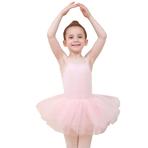 Tancefair Balletkleding balletjurk meisjes lijfje balletshirt katoen balletpak dansjurk dansbody met rok tutu