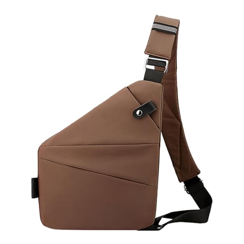 FGUUTYM Persoonlijke tas voor op reis, persoonlijke flex-tas, sjerptas, rechter schoudertas, dames, outdoor, vest, tassen, koffie, Eén Maat