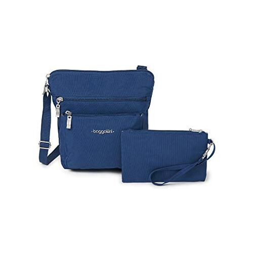 Baggallini Pocket Crossbody Reistas met RFID, Stille Oceaan, One Size