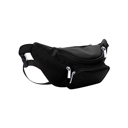 ASADFDAA Heuptas Reizen Waterdichte Fanny Pack Camouflage Nylon Fanny Pack Dames Mannen Fanny Pack Cell Telefoon Tas (Color : Schwarz)