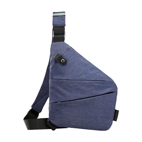 IQYU Tassen & persoonlijke tas voor reizen persoonlijke tas voor mannen persoonlijke flex-tas sjerptas schoudertas strand tassen dames, blauw, Eén Maat