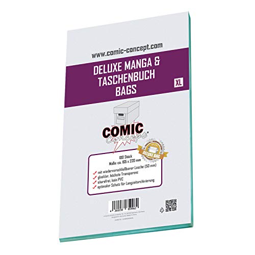 Comic Concept Deluxe Manga Bags XL (165 x 220 mm) met lipje