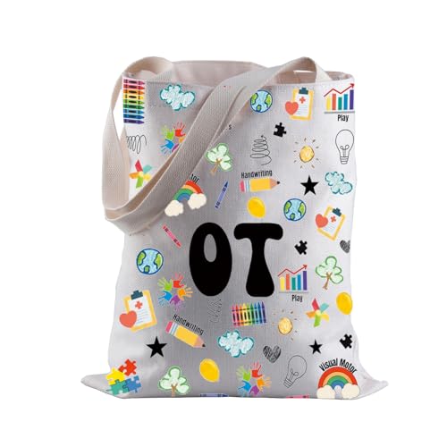 LEVLO Ergotherapeut Tote Bag Psycholoog Gift OT Team Boodschappentas Ergotherapie Student Gift, Ot