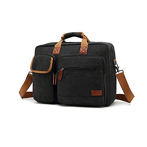 Hdbcbdj Laptoptassen Laptoptassen en -hoesjes,Grote Capaciteit 15 17 Laptop Man Zakelijke Schoudertas Messenger Bag voor Laptop Aktetas, Bruin, 17inch