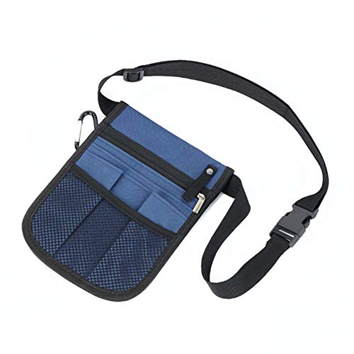 DeJoo Verpleegkundige Pouch Heuptas, Verpleegkundige Organizer Riem, Fanny Pack Verpleegkundige Riem Organizer voor Vrouwen Verpleegkundige Heuptas Schoudertas met Multi-Compartiment Poacket, Blauw