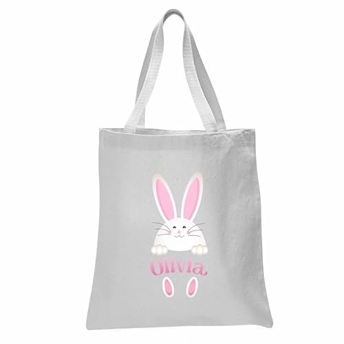 Varsany Gepersonaliseerde Paashaas Tas Aangepaste Pasen Gift Bag Paashaas Sack Treat Bag Ei Hunt Mand Meisje