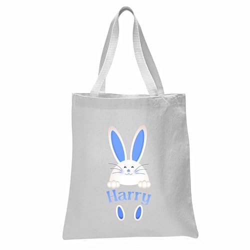 Varsany Gepersonaliseerde Paashaas Tas Aangepaste Pasen Gift Bag Paashaas Sack Treat Bag Egg Hunt Basket Boy