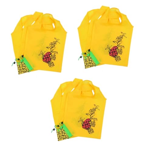 DEARMAMY 9 Stks Heavy Duty Boodschappentassen Opvouwbare Boodschappentas Boodschappentassen voor Boodschappen Fruit Boodschappentas Herbruikbare Boodschappen Handags Opbergzakken Herbruikbare Tote