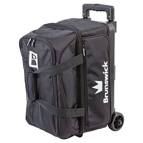 EMAX Bowling Service GmbH MAXIMIZE YOUR GAME Brunswick Blitz Double Roller Bowling Bag, Zwart