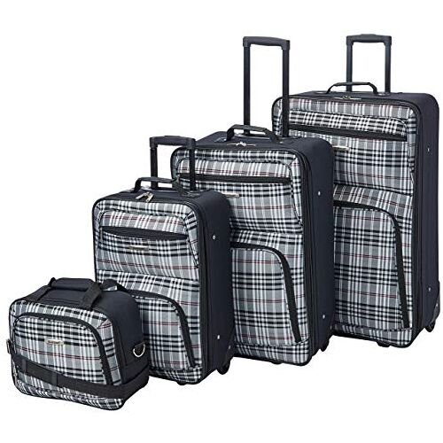 Rockland Bagage 4-delige bagageset, Blackcross, Eén maat, 4-delige bagageset