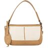 PLUMDALE Leren schoudertas voor dames, beige