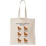 Functon+ How To Recognize The Moods Of An Ierse Setter Canvas Tote Bag, Beige