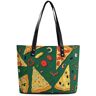 OTRAHCSD Dames draagtas, heerlijke pizza-handtas, schoudertas voor dames, voor werk, dagelijks reizen, Heerlijke Pizza, 29*34*14cm