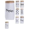 Lifestyle Lover Papieren zak papieren tas rond kraftpapier zak vuilnisemmer bruin wit 'papier'