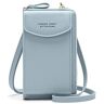 TIAASTAP Telefoontassen voor vrouwen, crossbody telefoontas, tas met schouderriem, lederen mobiele telefoontas, anti-diefstal, crossbody, telefoontas, waterdichte telefoontas met kaartsleuven, Blauw